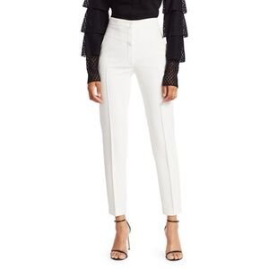 Swiss Luxury A-K-R-I-S Punto Franca White Trousers Size 8